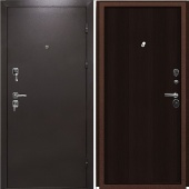 Дверь Бизон-2066/980/L Антик медь металл/мдф Венге (под заказ)