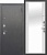 Дверь Гарда Серебро Зеркало фацет 7,5см  2050/860/R (правая) Белый ясень арт.032875