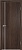 Дверь Милано ДГ - 80 Орех темный рифленый