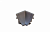Угол внутренний к плинтусу для столешницы "Идеал" Металлик серебристый (ПС-В 081)  1/25 СП