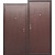 Дверь Гарда Медный антик 2050/860/L (левая) металл/металл арт. 019111