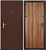 Дверь СПЕЦ BMD-2050/950/R Антик медный металл/мдф Ит.орех