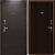 Дверь Бизон-2066/880/R Антик медь металл/мдф Венге (под заказ)