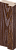 Коробка МДФ 70 Дуб Шоколадный ПВХ с четвертью