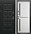Дверь Элегия-2066/880/R  Черный муар металл/мдф Ларче (Эшвайт) (под заказ)