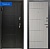 Дверь Прагматик-2066/880/L (левая) Черный муар металл/мдф Лиственница светлая